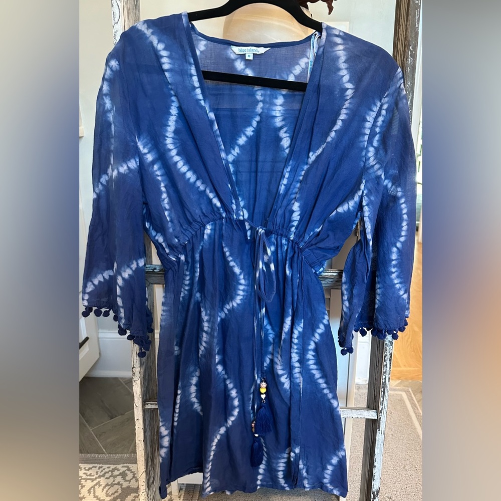 Blue Medium swim coverup